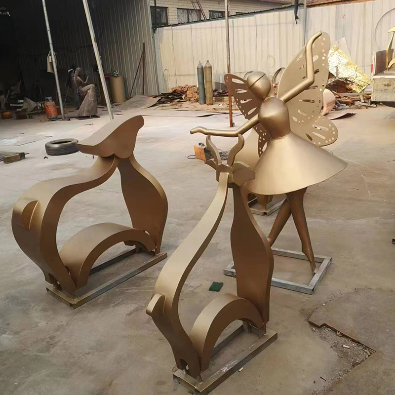 定制不銹鋼雕塑廠家承接大型工程景觀園林廣場(chǎng)動(dòng)物 不銹鋼動(dòng)物雕塑